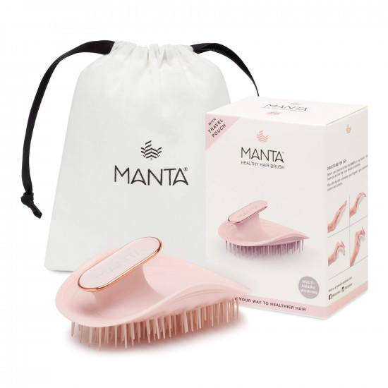 Manta Brush Pink/Rose Gold - Щітка для волосся рожева - фото №1 Manta Brush Pink/Rose Gold - Щітка для волосся рожева - фото №1